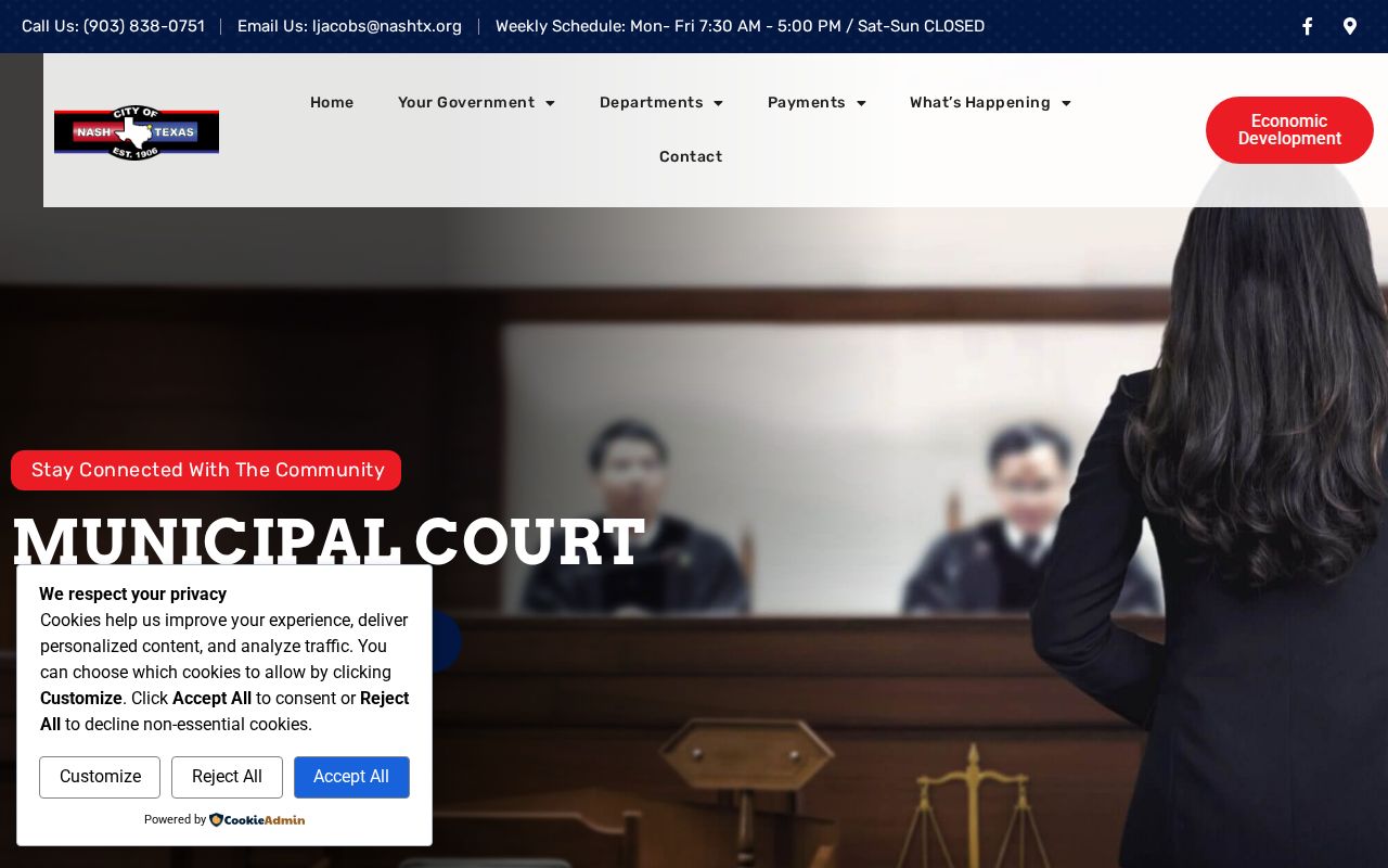 Nash warrant records: municipal court contact and process information